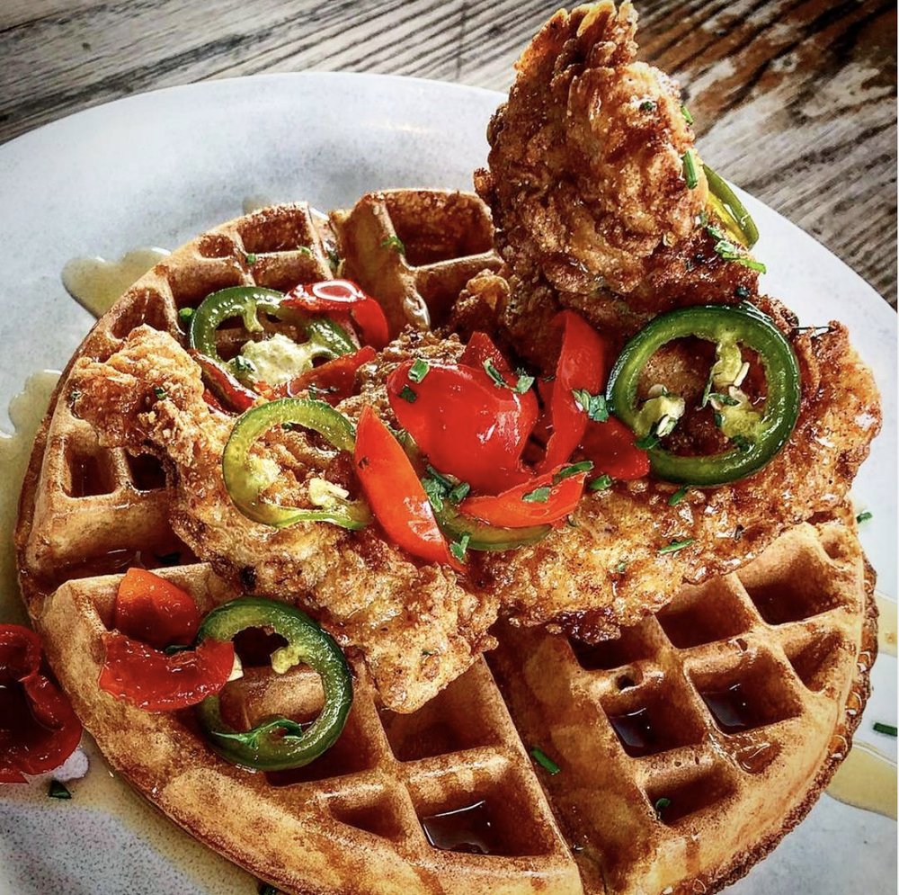 Chicken and Waffle From Showroom, One of the Best Restaurant in Frederick, MD. See Our List for the Rest of our Best Restaurant's in Downtown Frederick